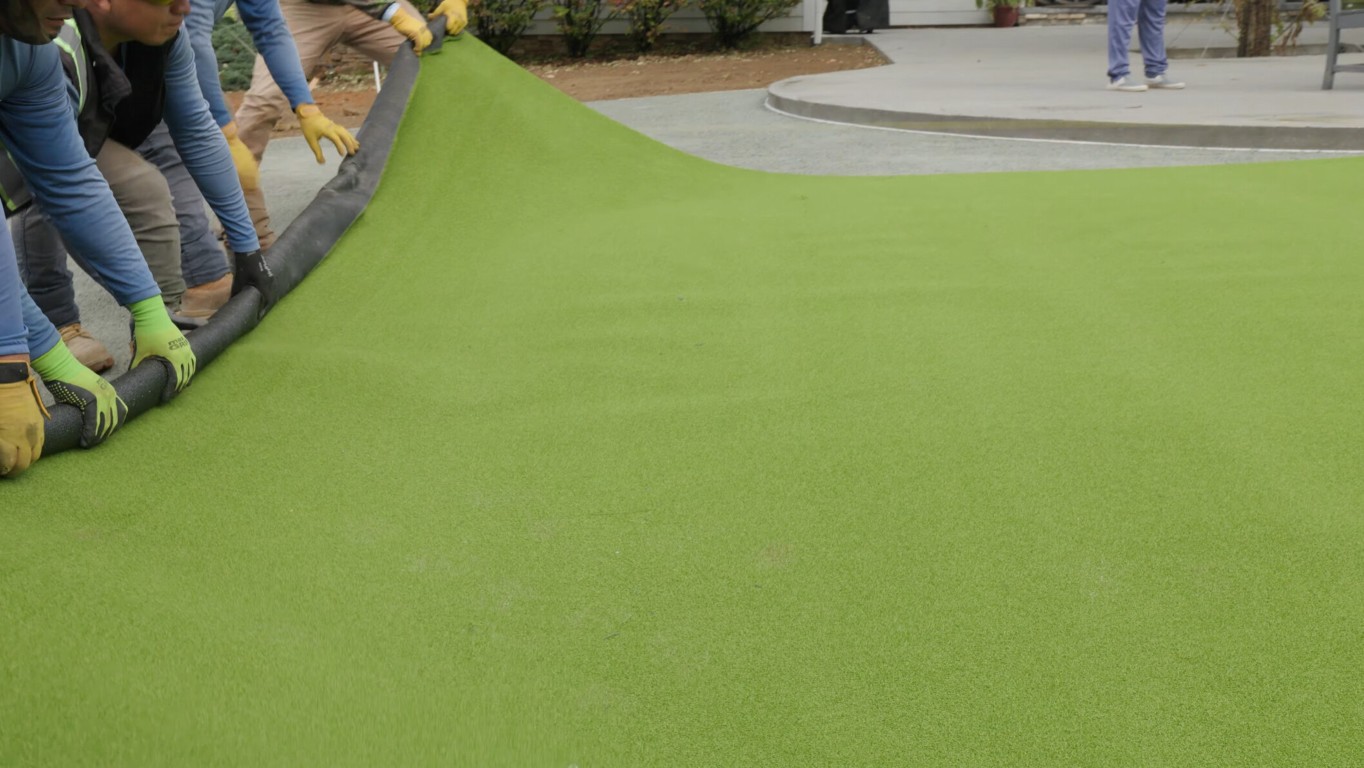 Playground and safety turf installation in Des Plaines, IL